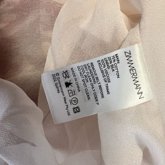 Zimmermann Sz 0 S Violet Short Halter Coral Multi Silk Dress - Picture 13 of 14